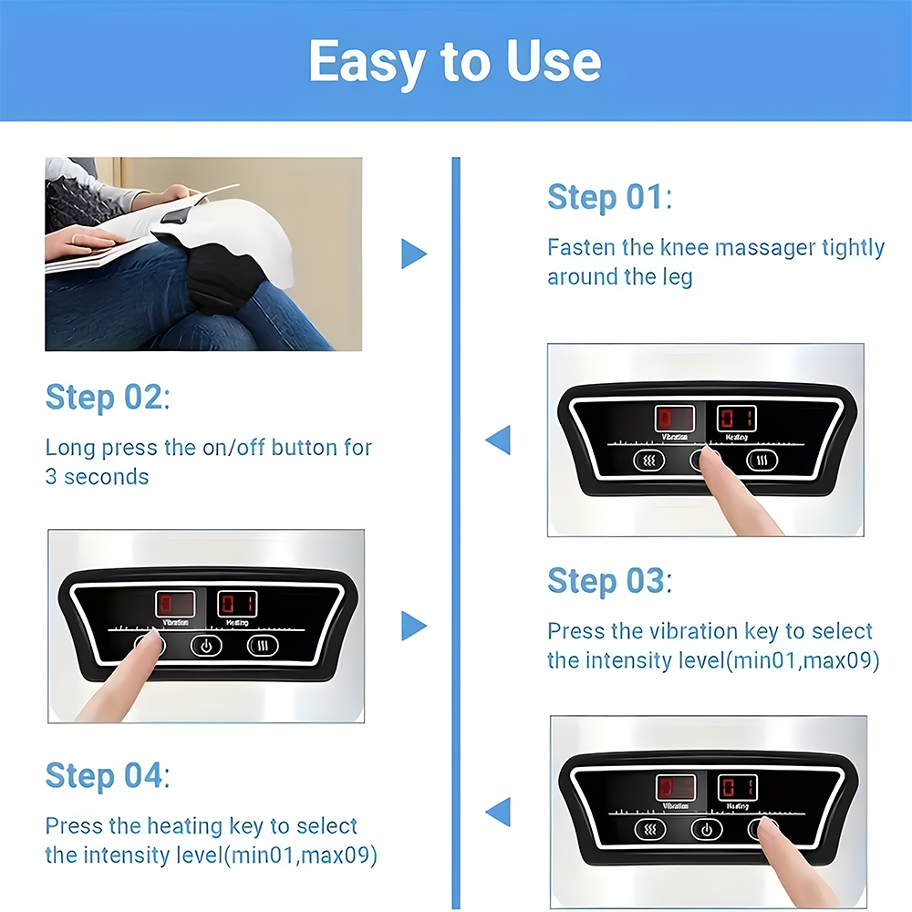 Relivo KneeRelief Pro — Wireless Red Light Infrared Knee Massager