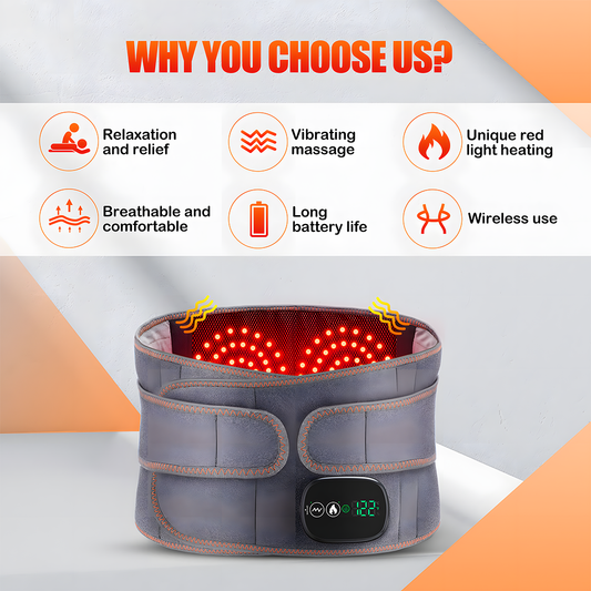 Relivo WaistRelief Pro — Red Light Heating Massage Belt