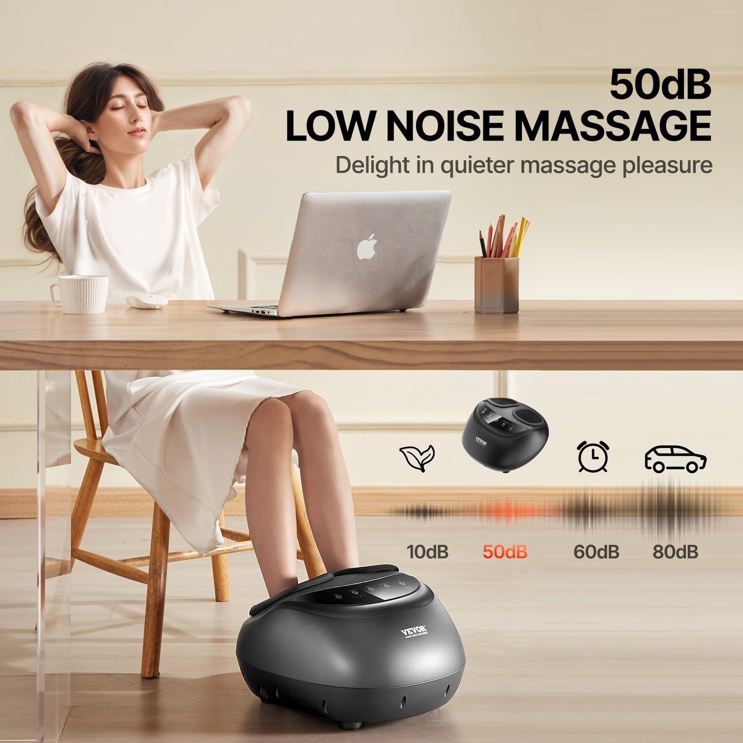 Relivo FootRelief Pro — 6-Technique Shiatsu Heat & Compression Foot Massager