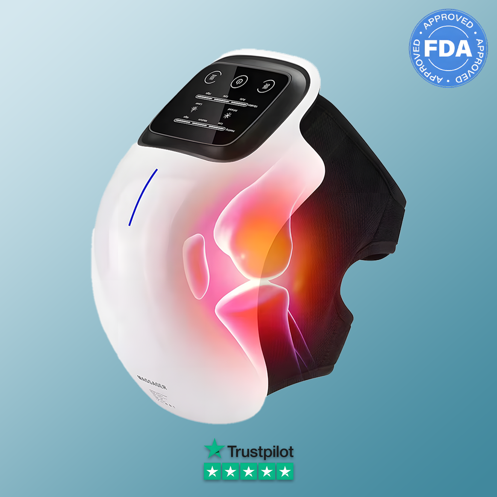 Relivo KneeRelief Pro — Wireless Red Light Infrared Knee Massager