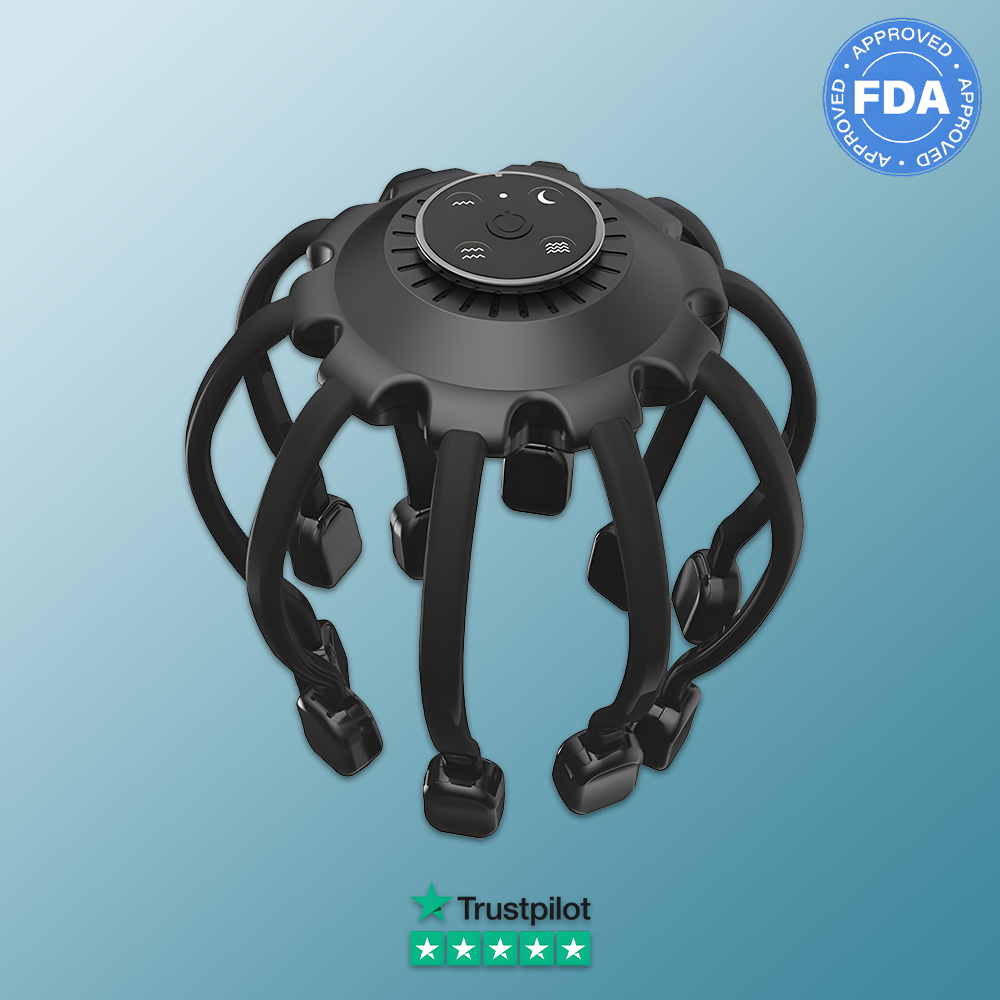Relivo ScalpRelief Pro — Bluetooth Octopus Head & Scalp Massager