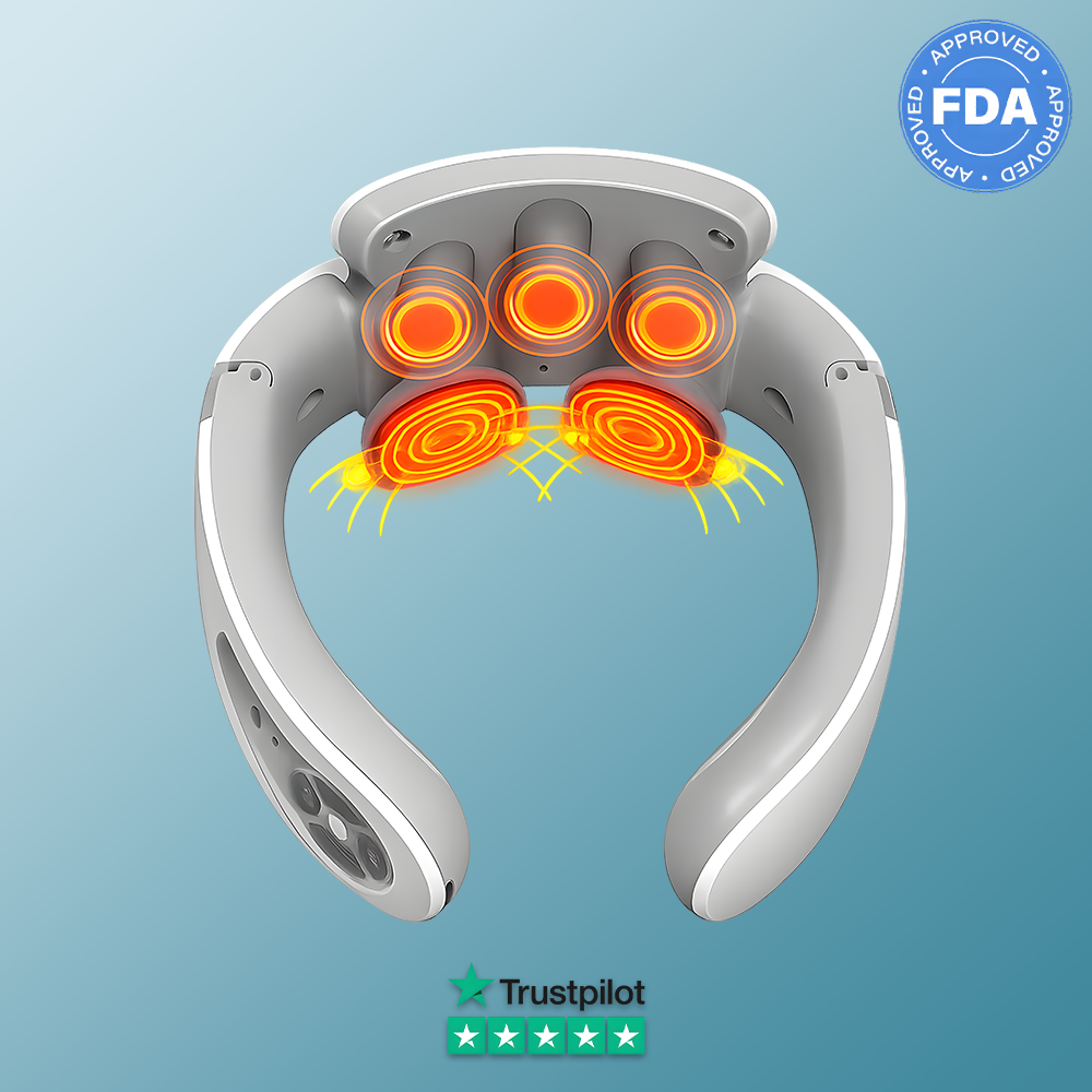 Relivo NeckRelief Pro — Wearable Hot Pulse Neck Massager