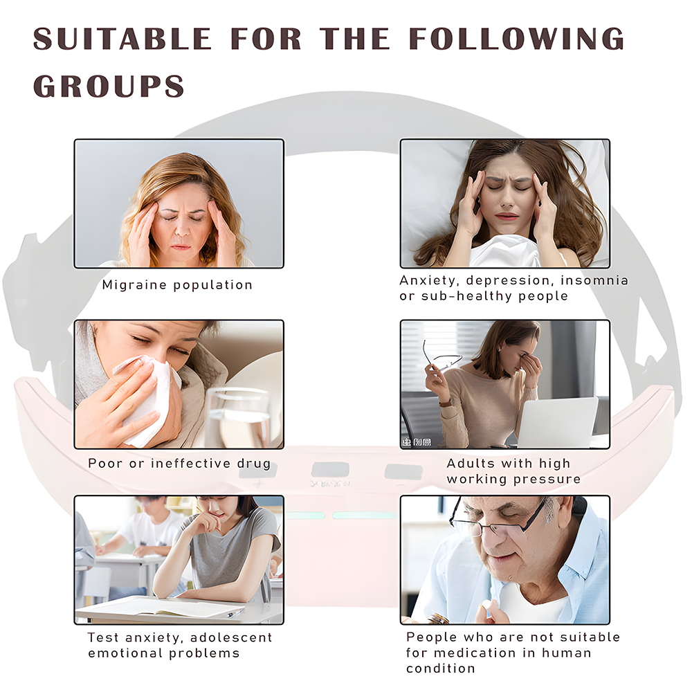 Relivo SleepWave Pro — Forehead Pulse Sleep & Stress Relief Headband