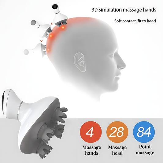 Relivo ScalpFlow Pro — Waterproof Electric Scalp & Head Massager