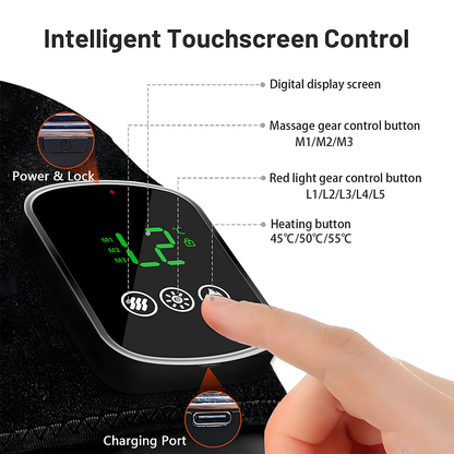 Relivo KneeWarm Pro — Red Light Heating Vibration Knee Massager