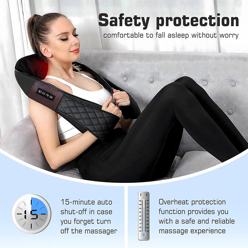 Relivo ShoulderWrap Pro — Kneading Heat Neck & Shoulder Massager