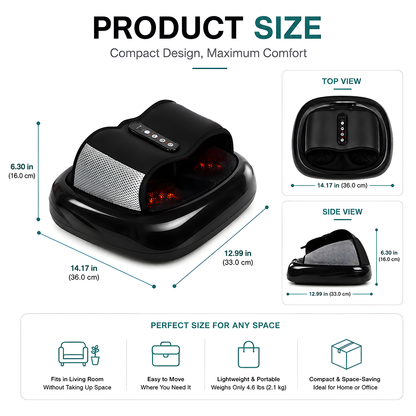 Relivo SoleRelief Mini — Slide-In Kneading Heat Foot Massager