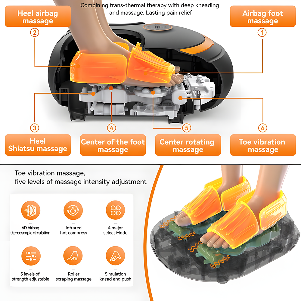 Relivo LuxeStep Air — Remote Control Foot & Sole Massager