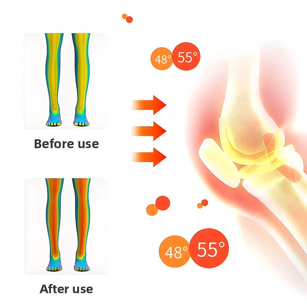 Relivo KneeRelief Pro — Wireless Red Light Infrared Knee Massager