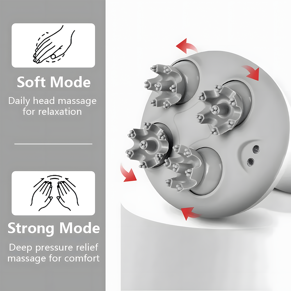 Relivo ScalpFlow Pro — Waterproof Electric Scalp & Head Massager
