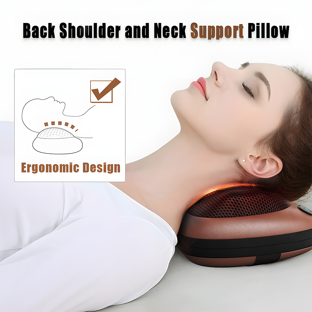 Relivo KneadRelief Pillow — Infrared Kneading Massage Cushion