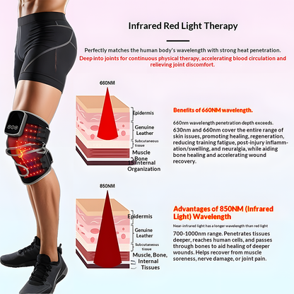 Relivo KneeWarm Pro — Red Light Heating Vibration Knee Massager