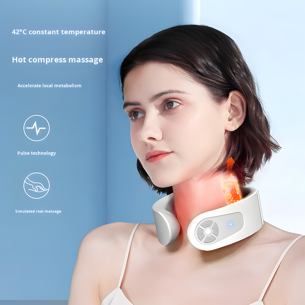 Relivo NeckRelief Pro — Wearable Hot Pulse Neck Massager