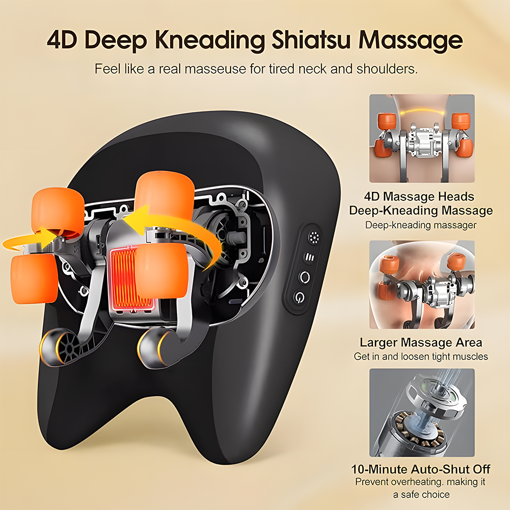 Relivo PinchRelief Pro — Infrared Kneading Heat Neck & Shoulder Massager