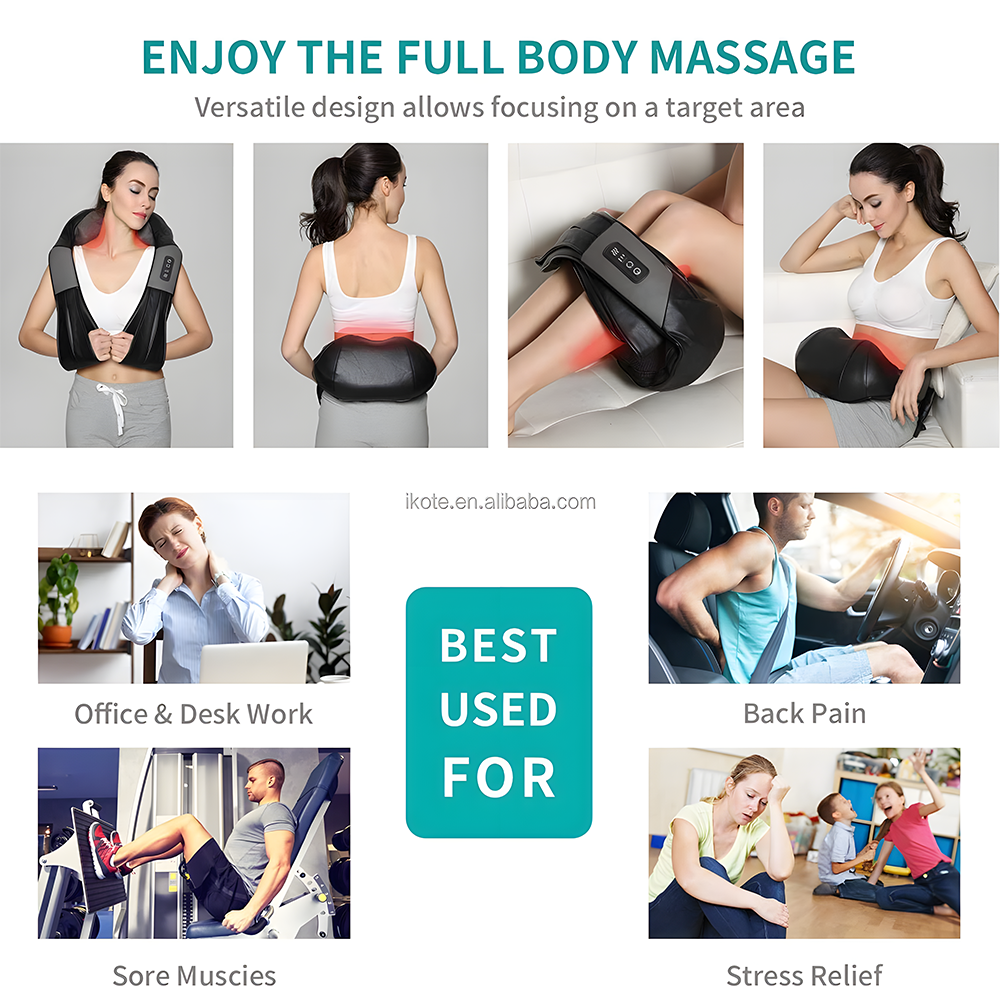Relivo ShoulderWrap Pro — Kneading Heat Neck & Shoulder Massager