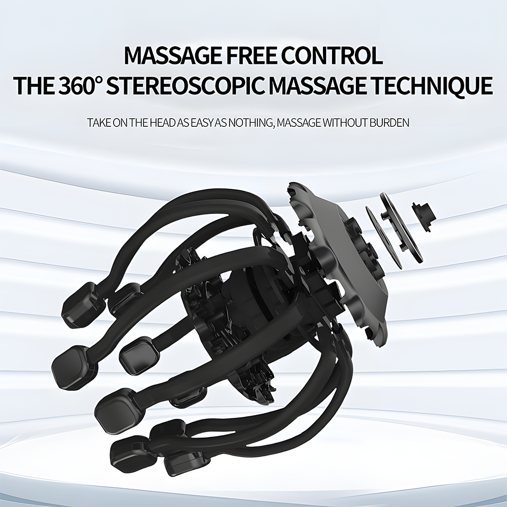 Relivo ScalpRelief Pro — Bluetooth Octopus Head & Scalp Massager
