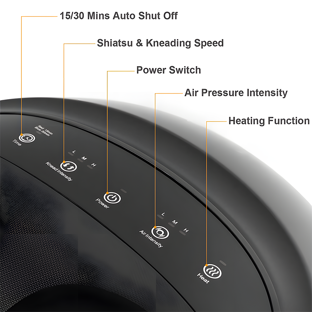 Relivo FootRelief Pro — 6-Technique Shiatsu Heat & Compression Foot Massager