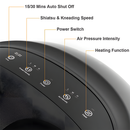 Relivo FootRelief Pro — 6-Technique Shiatsu Heat & Compression Foot Massager